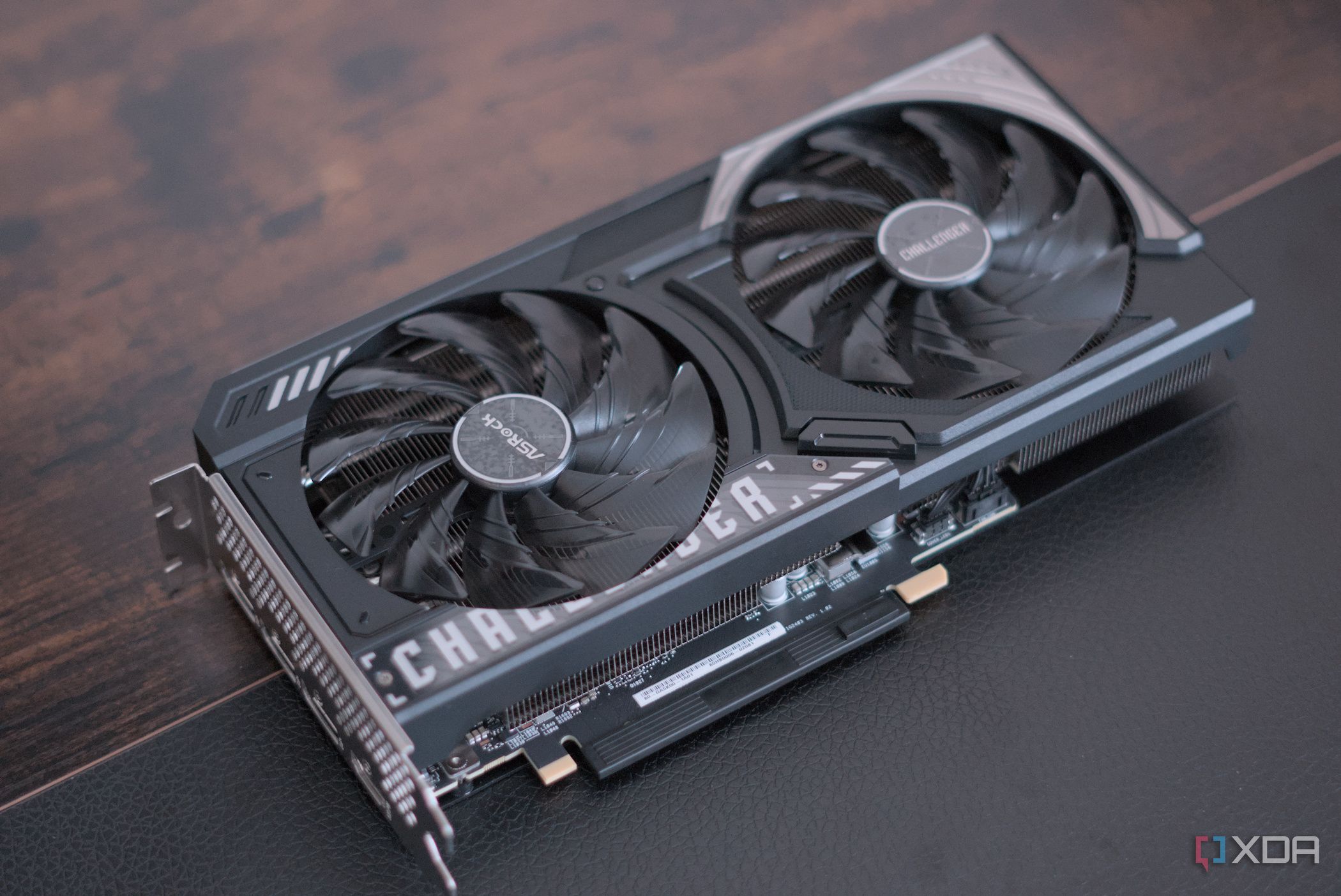 ASRock Arc B570 Challenger top angle