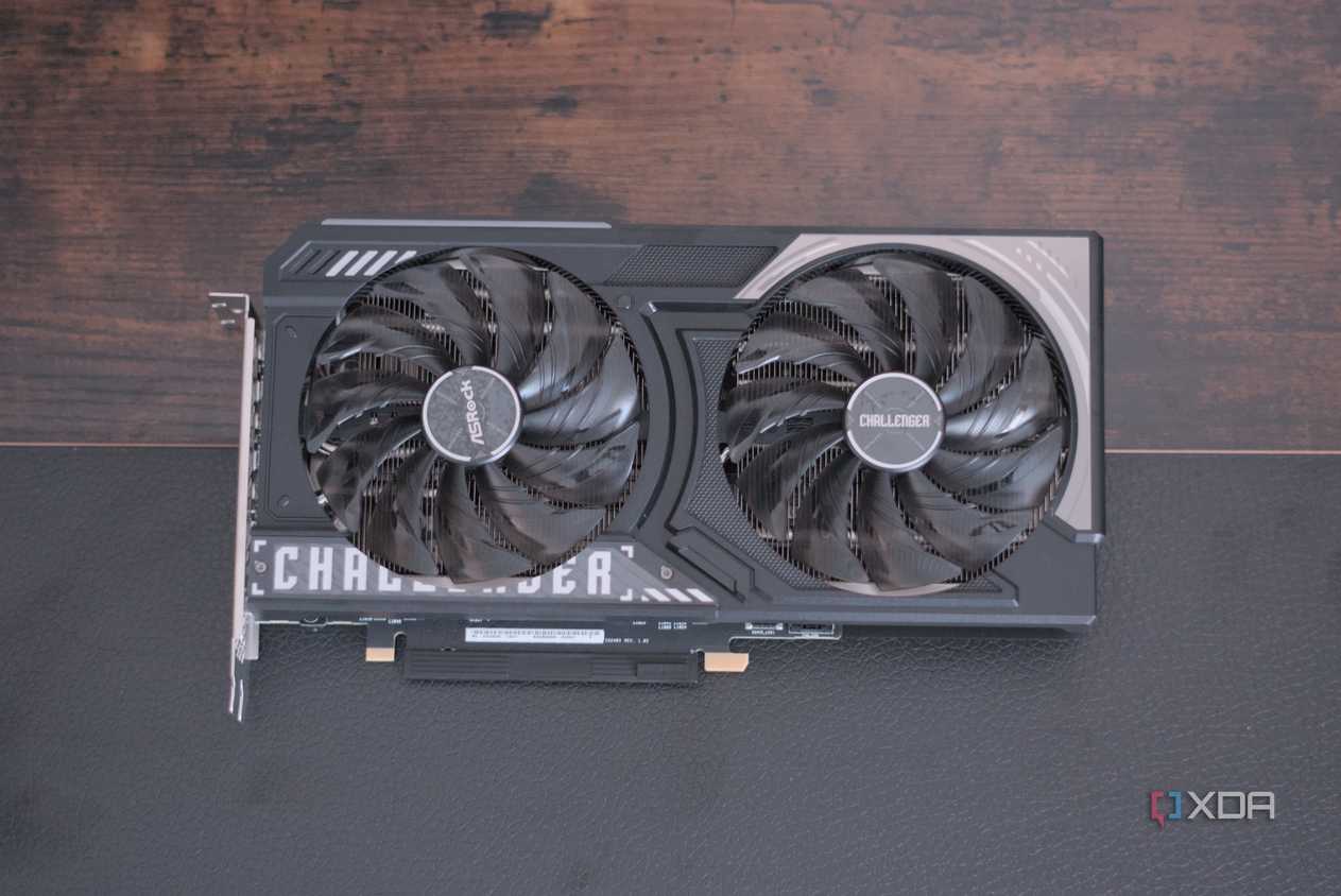 ASRock Arc B570 Challenger top down view