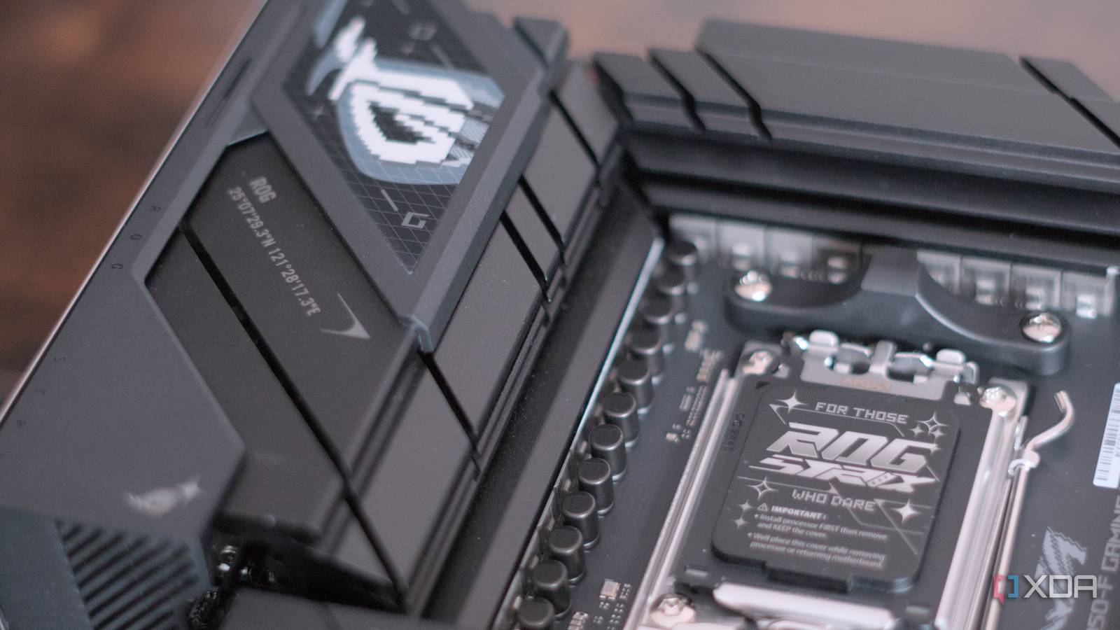 An image of an Asus ROG motherboard. 