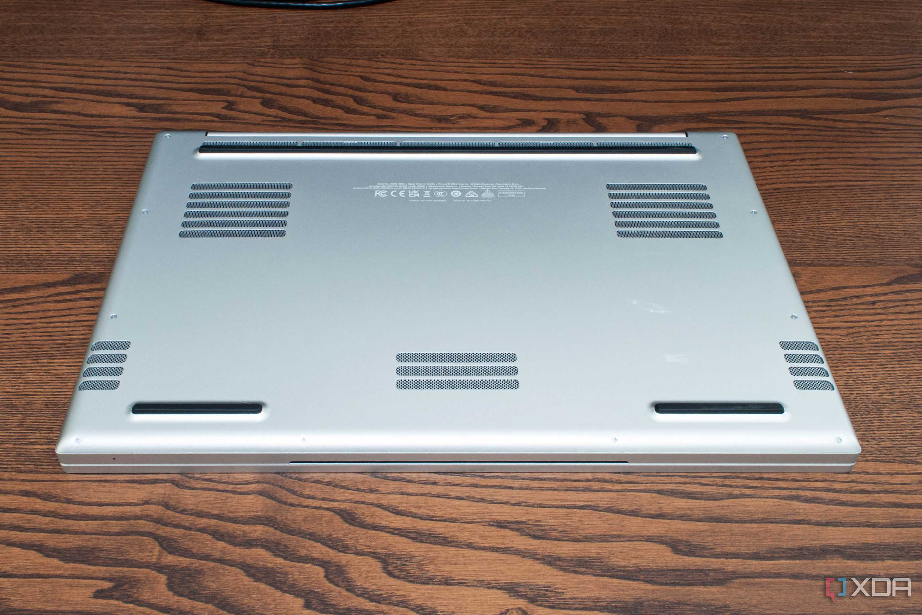 The underside of a Razer Blade 18