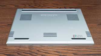 The underside of a Razer Blade 18