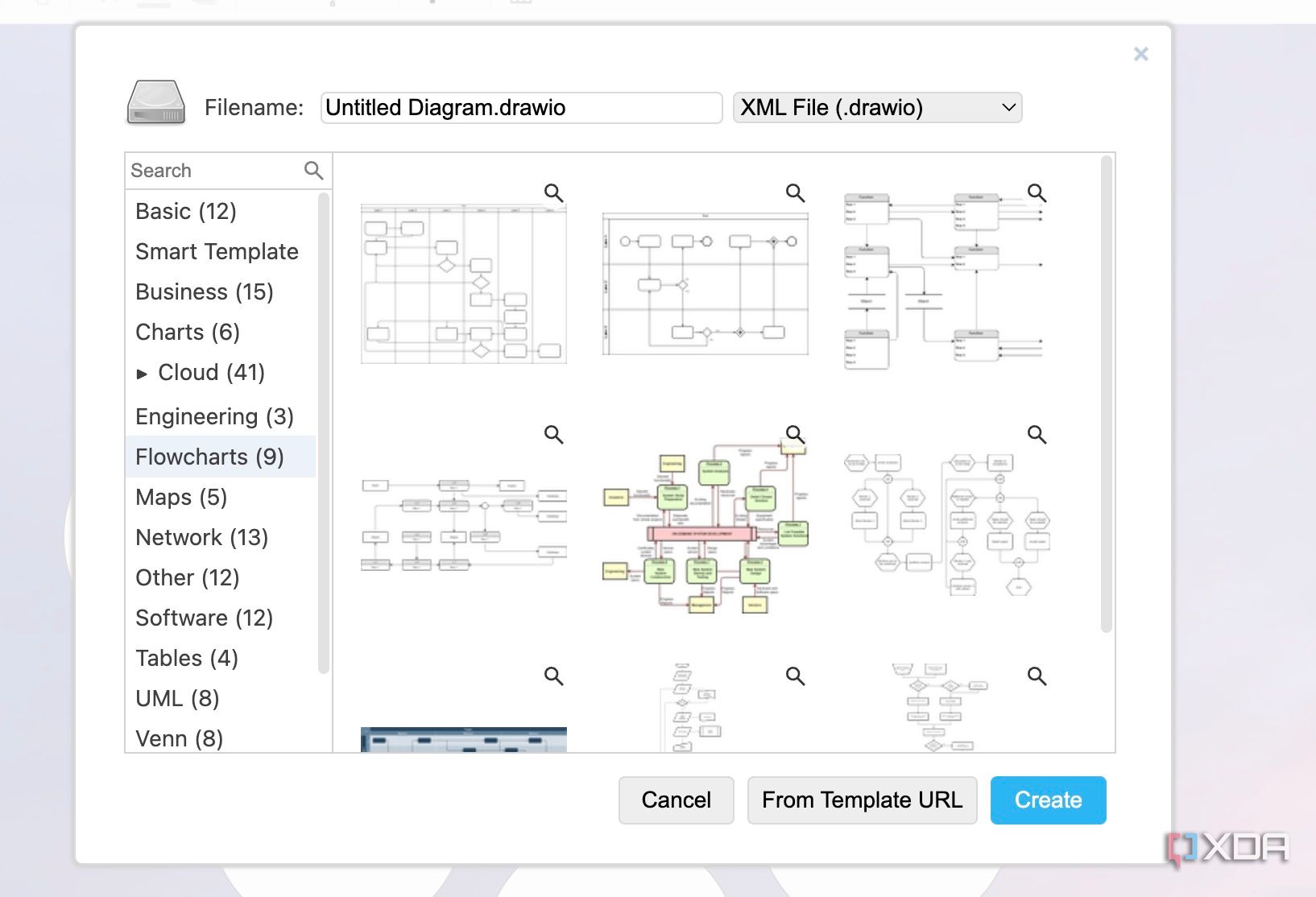 draw.io flowcharts templates