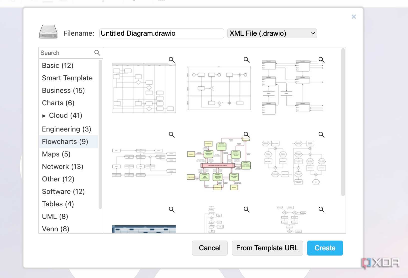 draw.io flowcharts templates