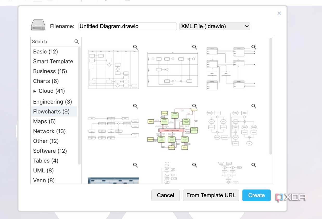 draw.io flowcharts templates