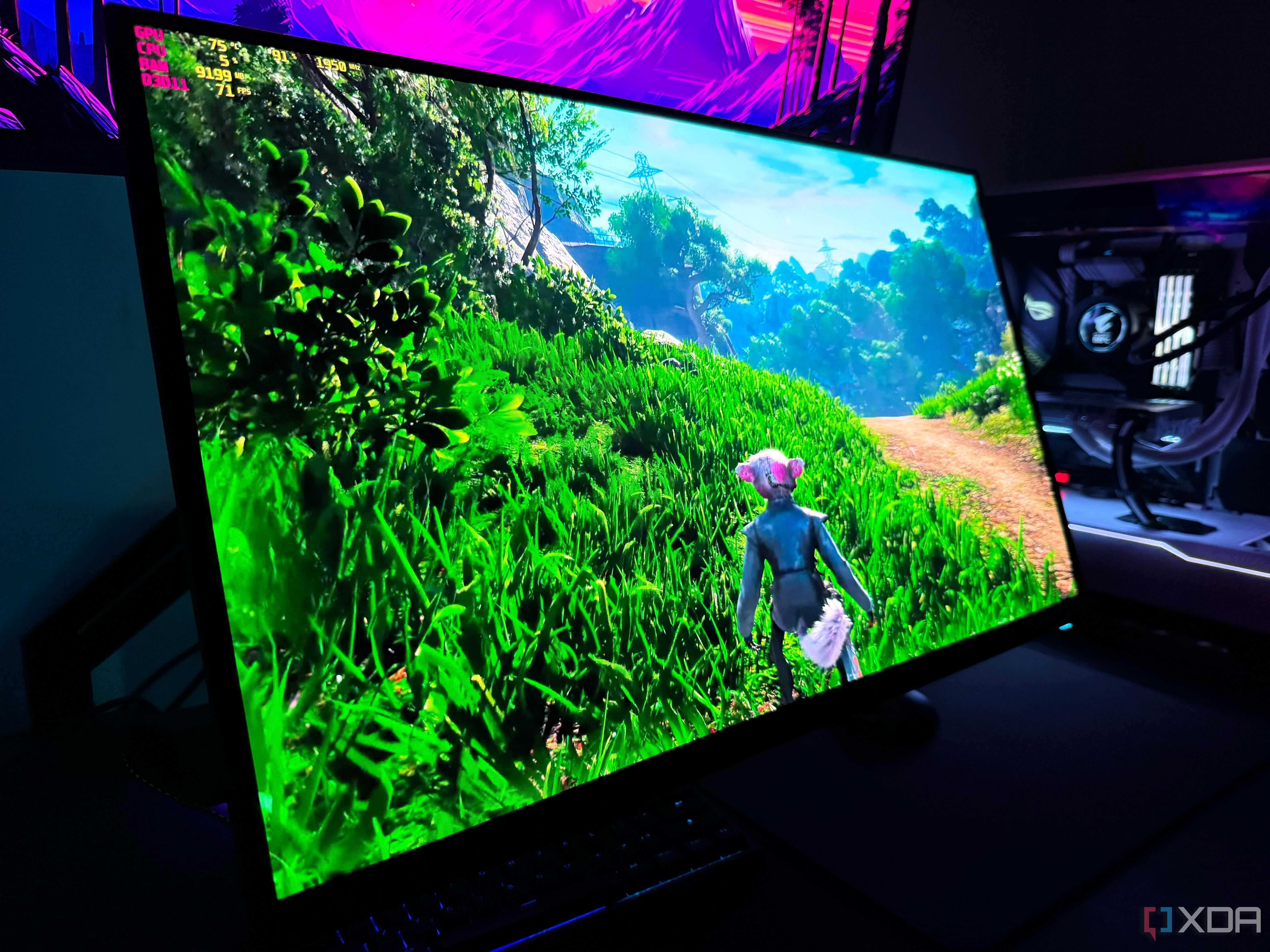 Star Wars Jedi Survivor on an OLED gaming monitor
