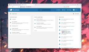 The BookStack web UI