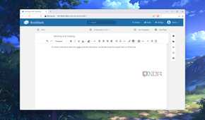 The BookStack web UI