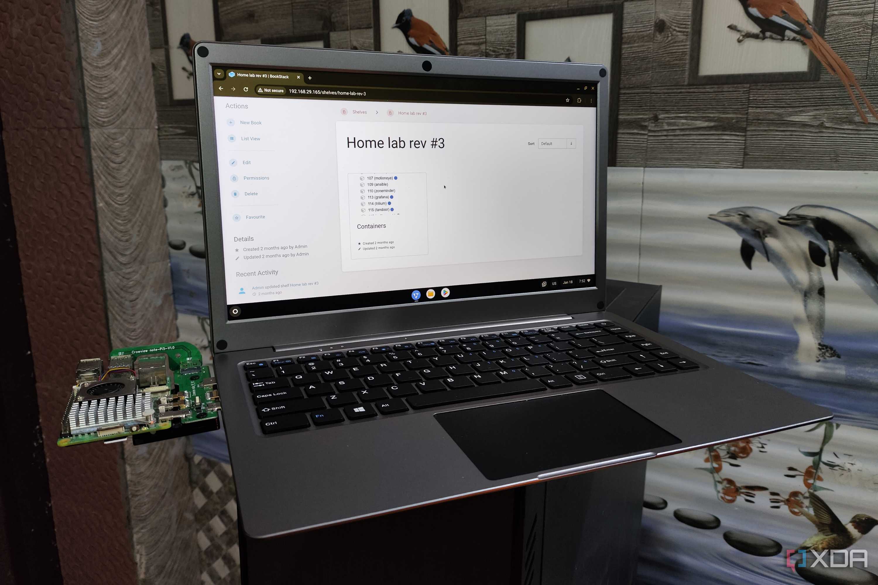 Accessing a BookStack server from a Raspberry Pi