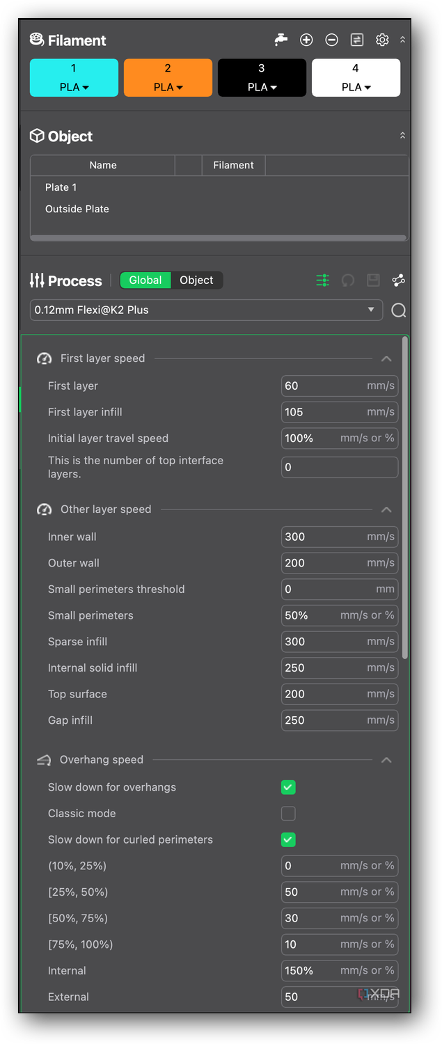 creality print speed