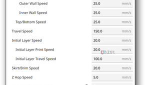 cura print speed