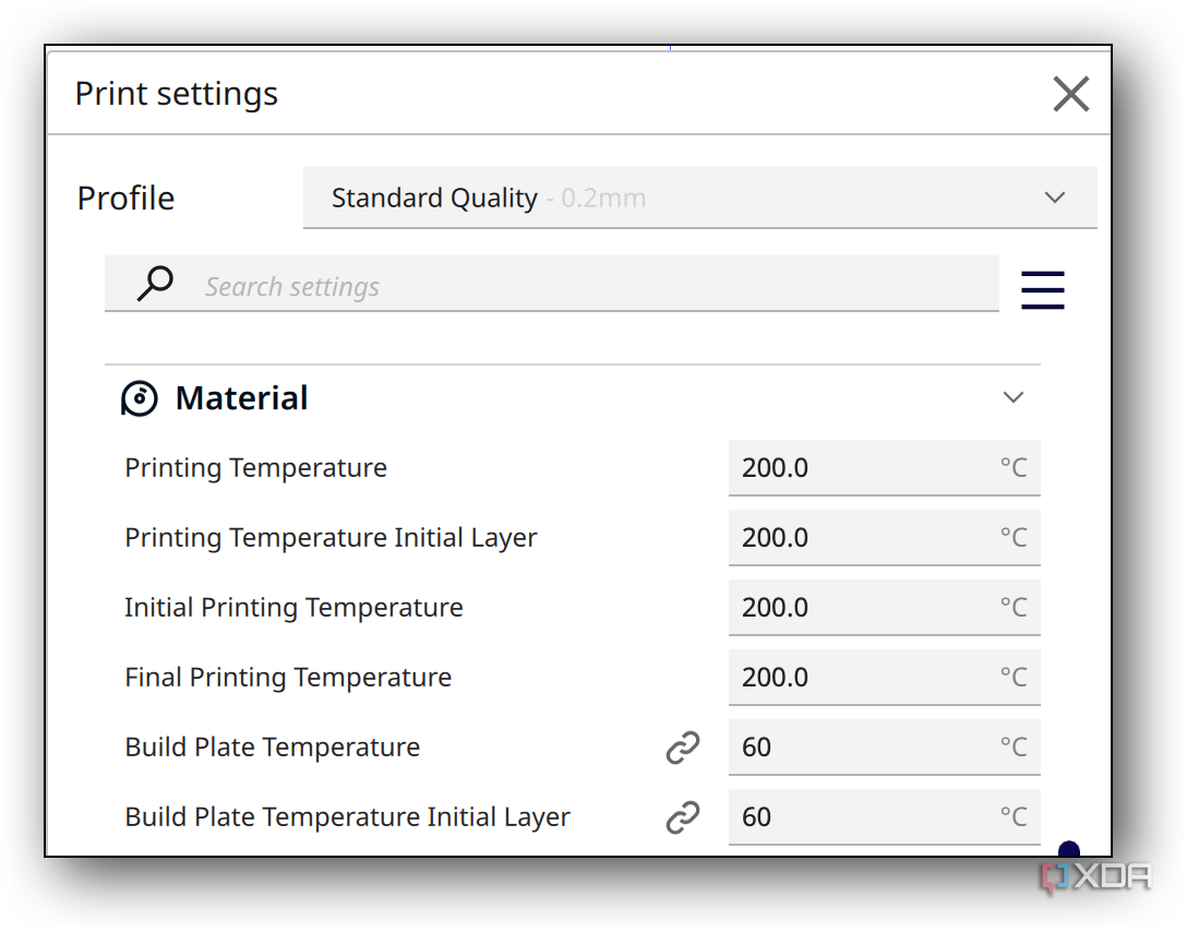 cura temperature 1