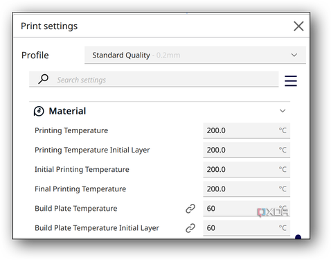 cura temperature 1