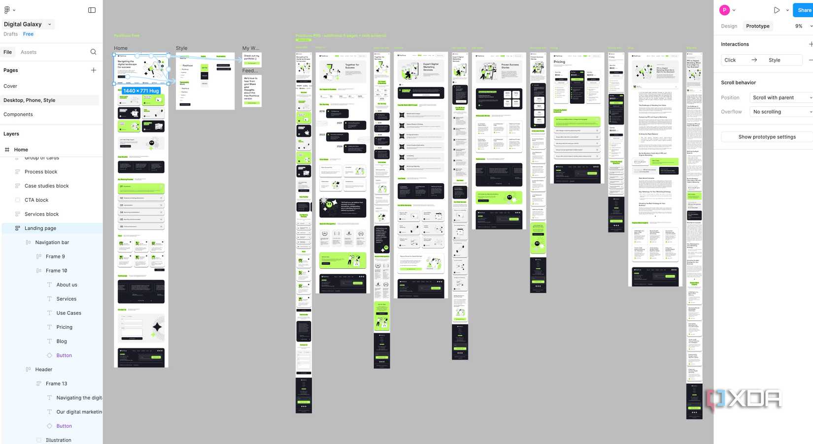 Here's how you can use Figma to design an entire website prototype