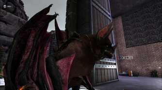 a desmodus in front of a door in ark survival evolved