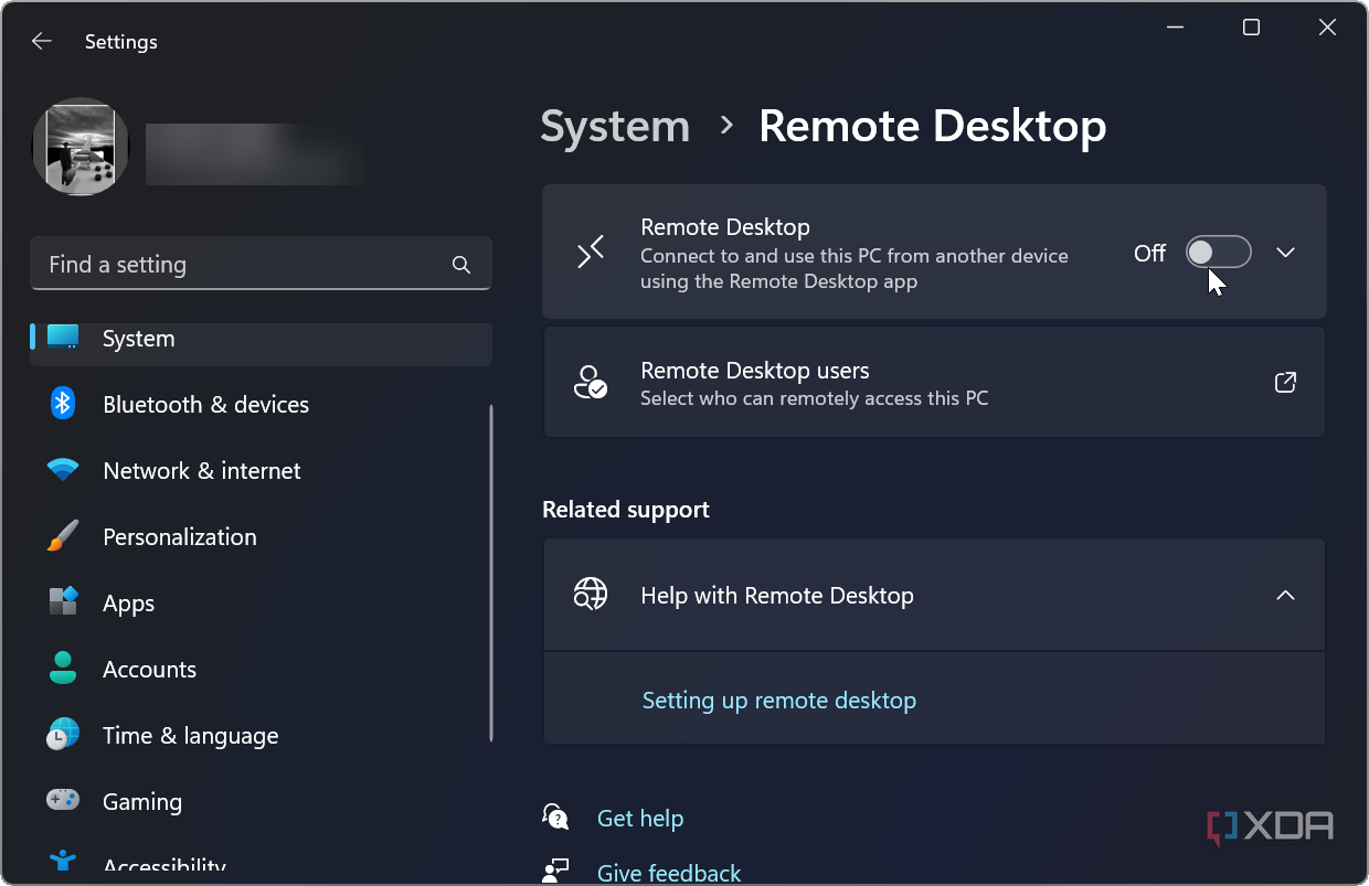 showing how to disable remote desktop access to your webcam