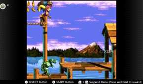 Screenshot of Donkey Kong Country 3 for the Super Nintendo on the Nintendo Switch Online service