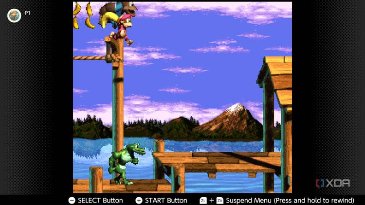 Screenshot of Donkey Kong Country 3 for the Super Nintendo on the Nintendo Switch Online service