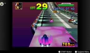 Screenshot of F-Zero X for the Nintendo 64 on the Nintendo Switch Online service