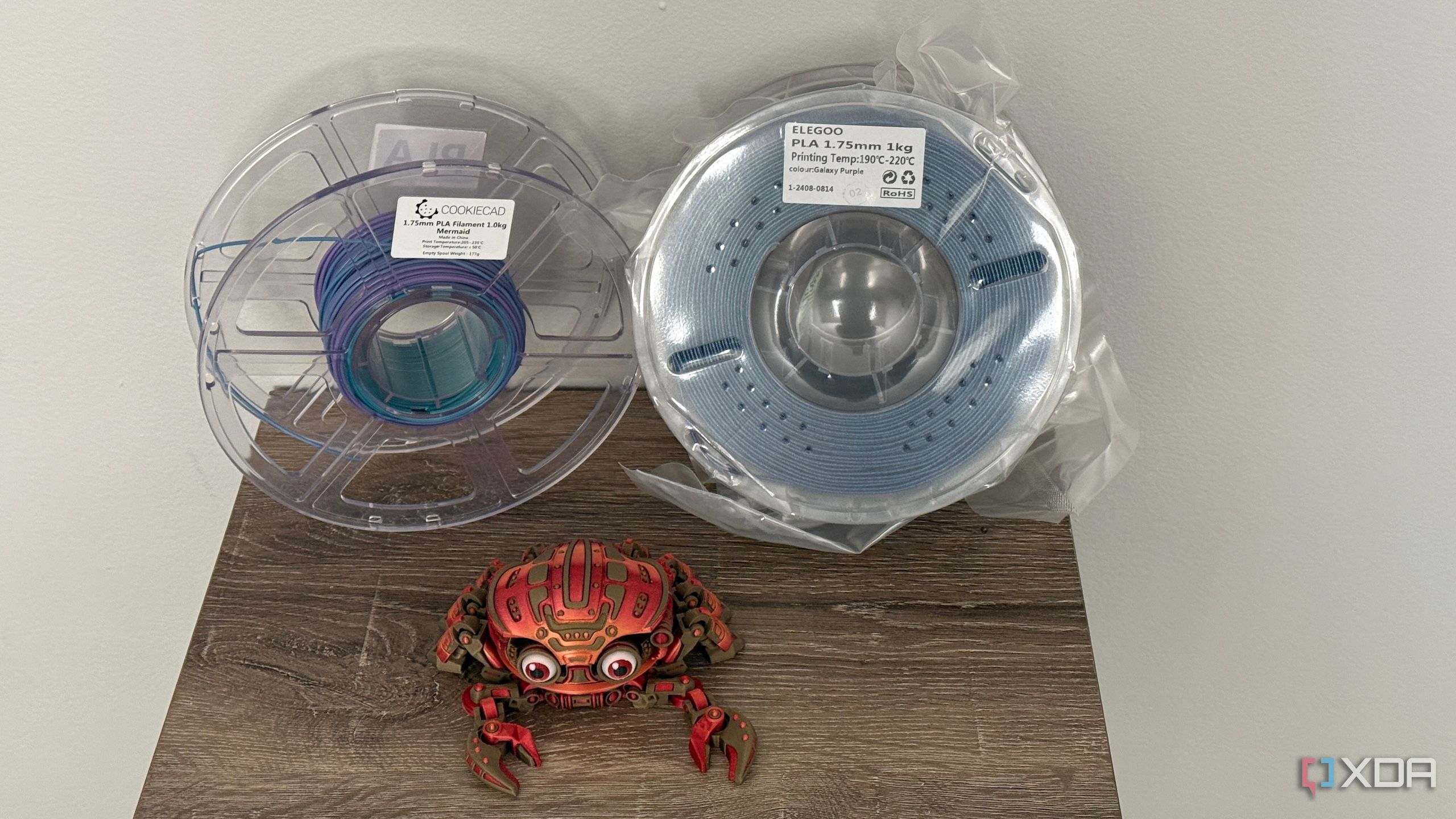 etiqueta de temperatura del filamento