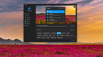 Screenshot of Flow Launcher settings with the Circle theme enabled