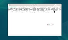 The Docker command to deploy a Frigate container