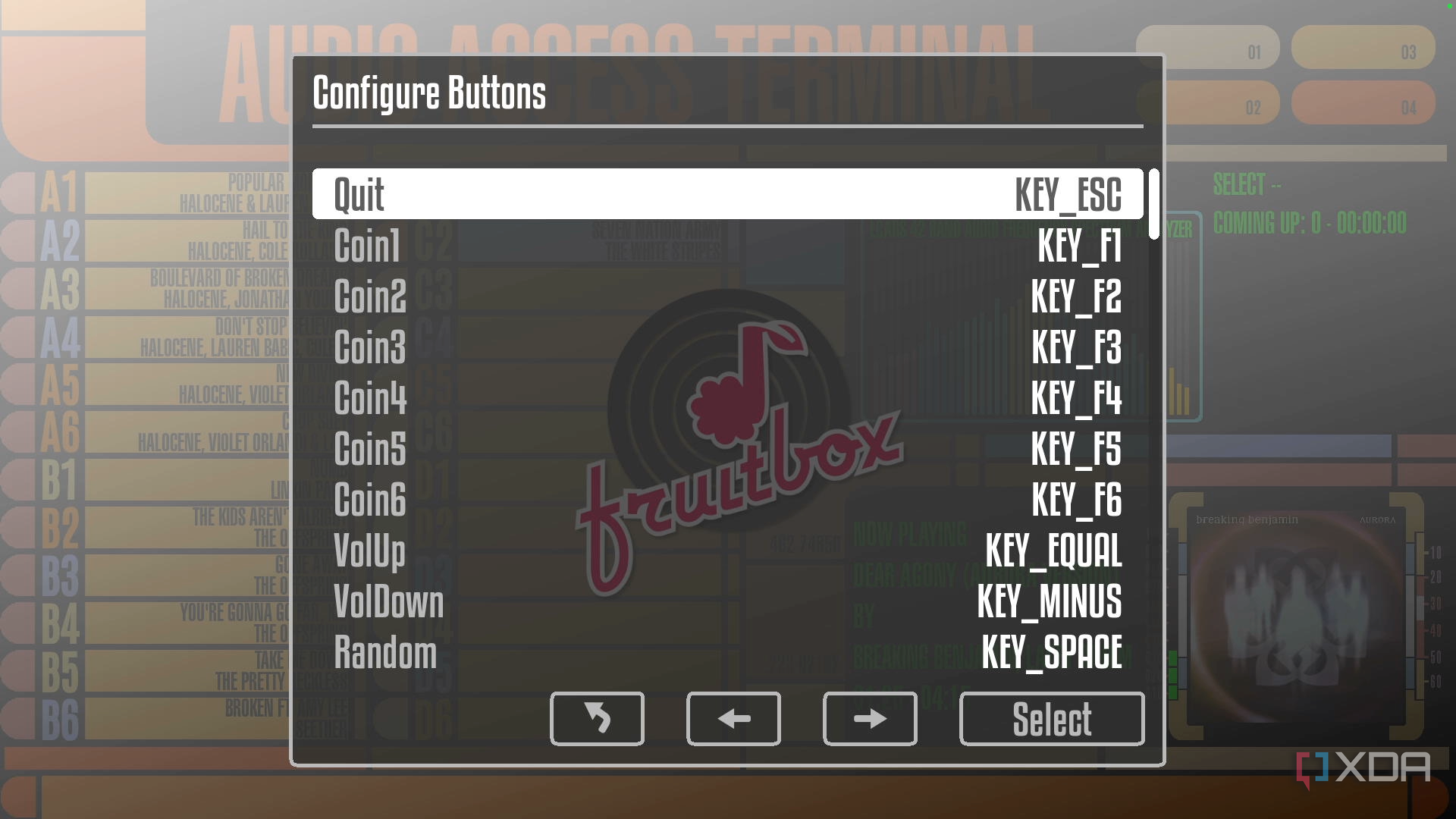 Fruitbox Configure Buttons