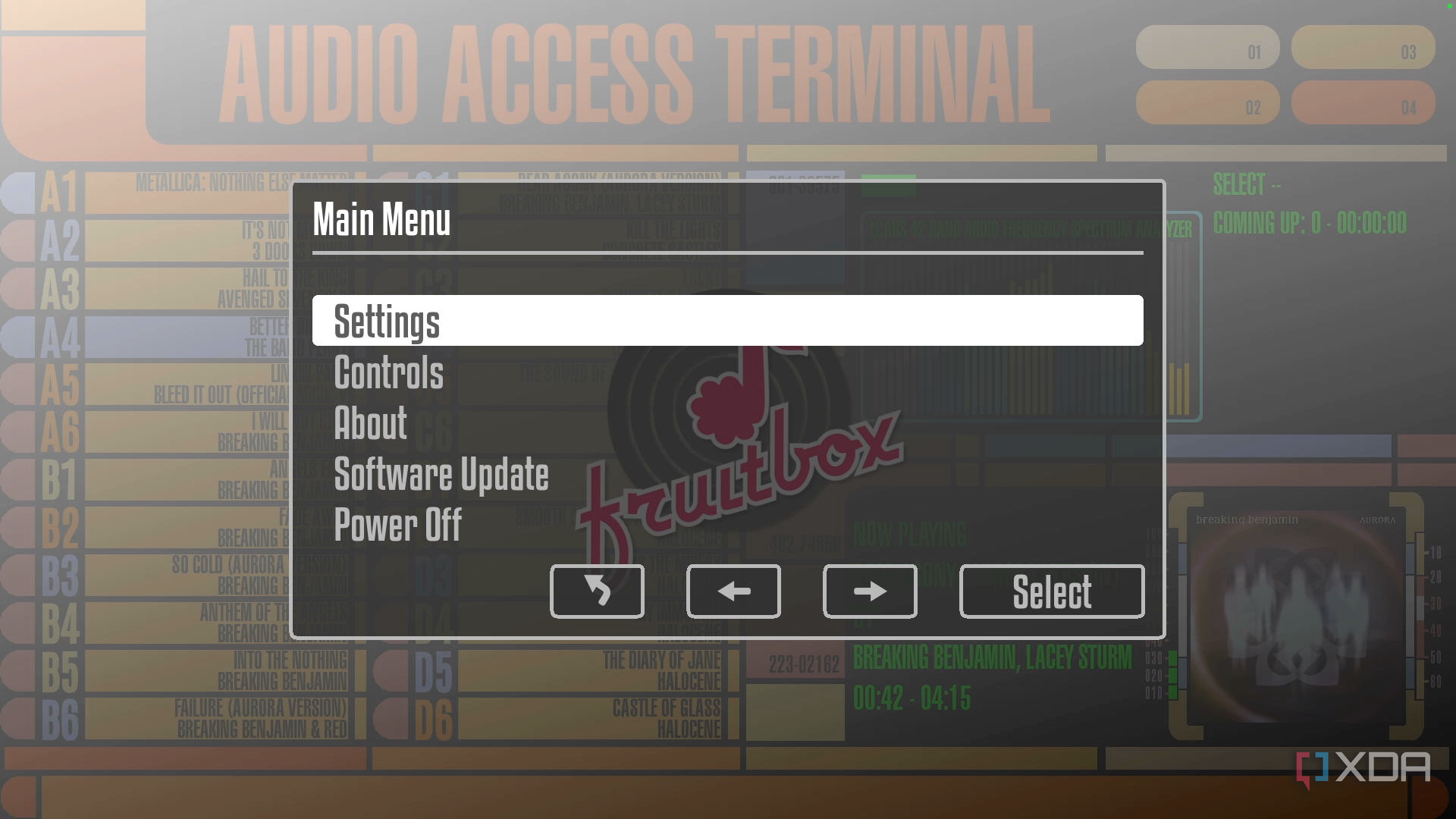 Fruitbox Main Menu