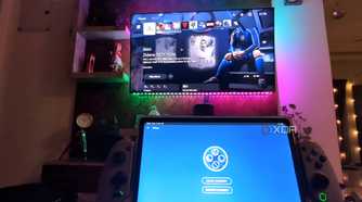 An image of the portable handheld Galileo G8 connecting with a local PlayStation 5.