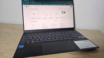 the google docs website on a laptop