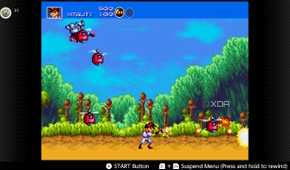 Screenshot of Gunstar Heroes for the Sega Genesis on the Nintendo Switch Online service