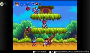 Screenshot of Gunstar Heroes for the Sega Genesis on the Nintendo Switch Online service