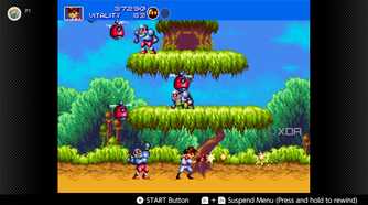 Screenshot of Gunstar Heroes for the Sega Genesis on the Nintendo Switch Online service