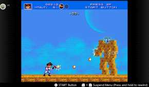 Screenshot of Gunstar Heroes for the Sega Genesis on the Nintendo Switch Online service