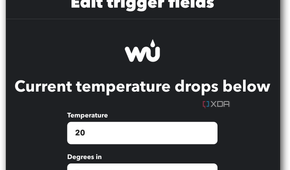 IFTTT smart home trigger fields