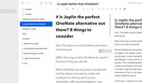 Markdown notes in Joplin