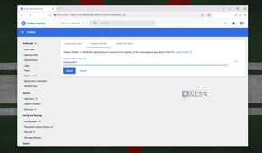 Creating a pod from a YAML/JSON file in K8s web UI
