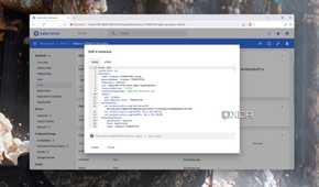 The pod config in the Kubernetes web UI