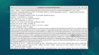 Opening the K8s Dashboard