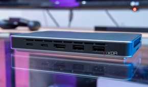 Rear angled view of the Khadas Mind AI Dev Kit showing off its ports