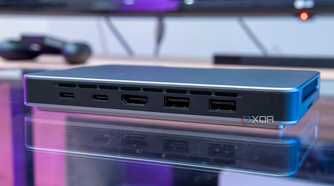 Rear angled view of the Khadas Mind AI Dev Kit showing off its ports
