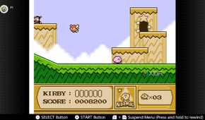 Screenshot of Kirby's Adventure on the NES