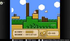 Screenshot of Kirby's Adventure on the NES