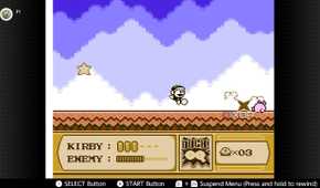 Screenshot of Kirby's Adventure on the NES during a boss fight