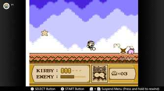 Screenshot of Kirby's Adventure on the NES during a boss fight