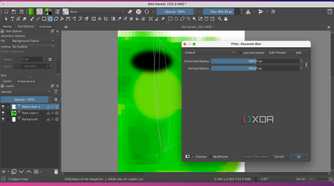 Krita Gaussian blur filter