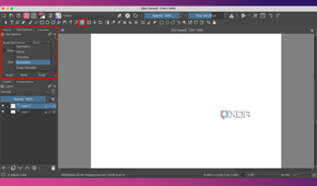 Krita Multibrush menu
