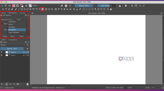 Krita Multibrush menu