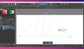 Krita Assistant Tools with Perspective Ellipse Plane