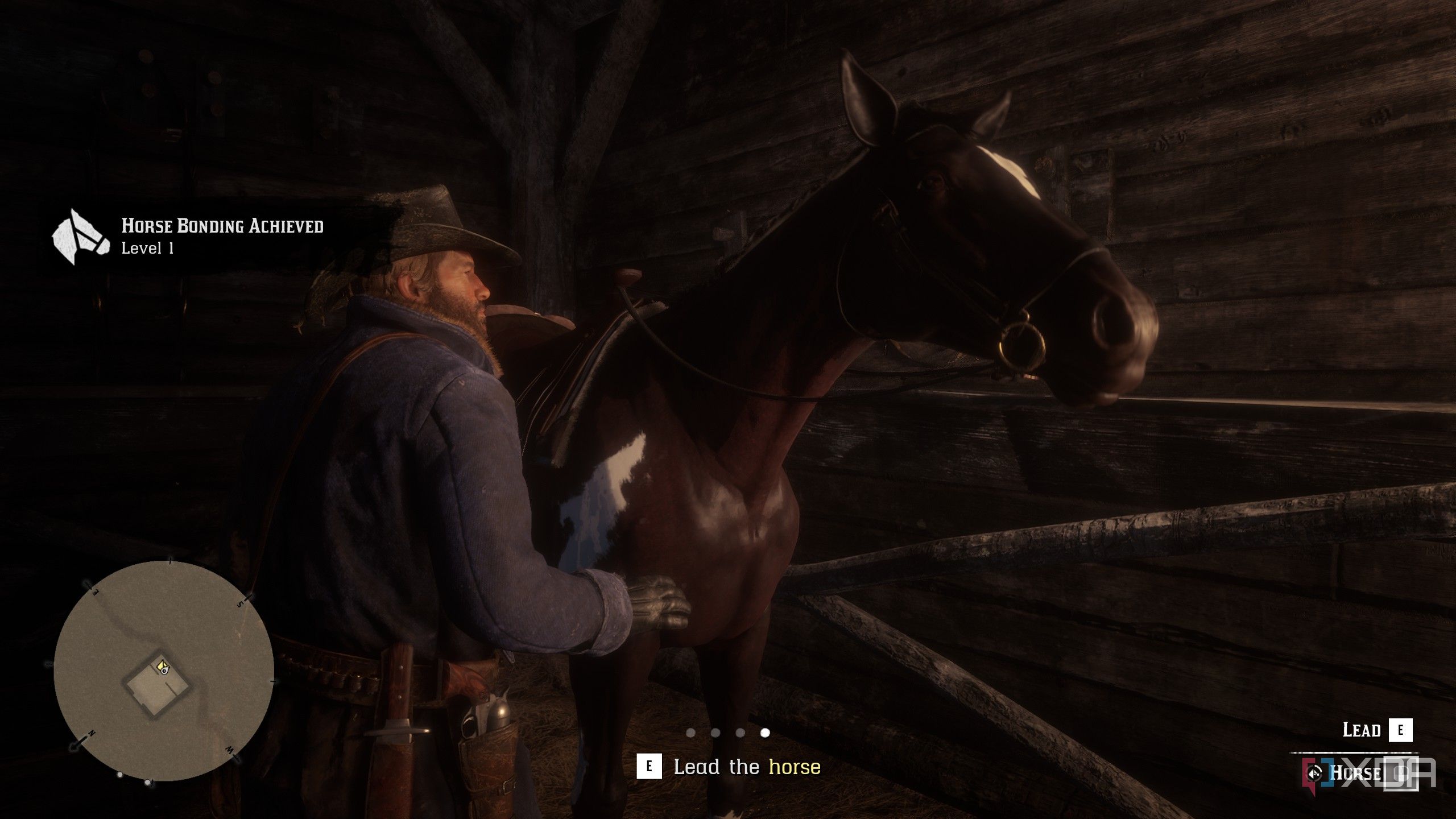 arthur morgan with a horse