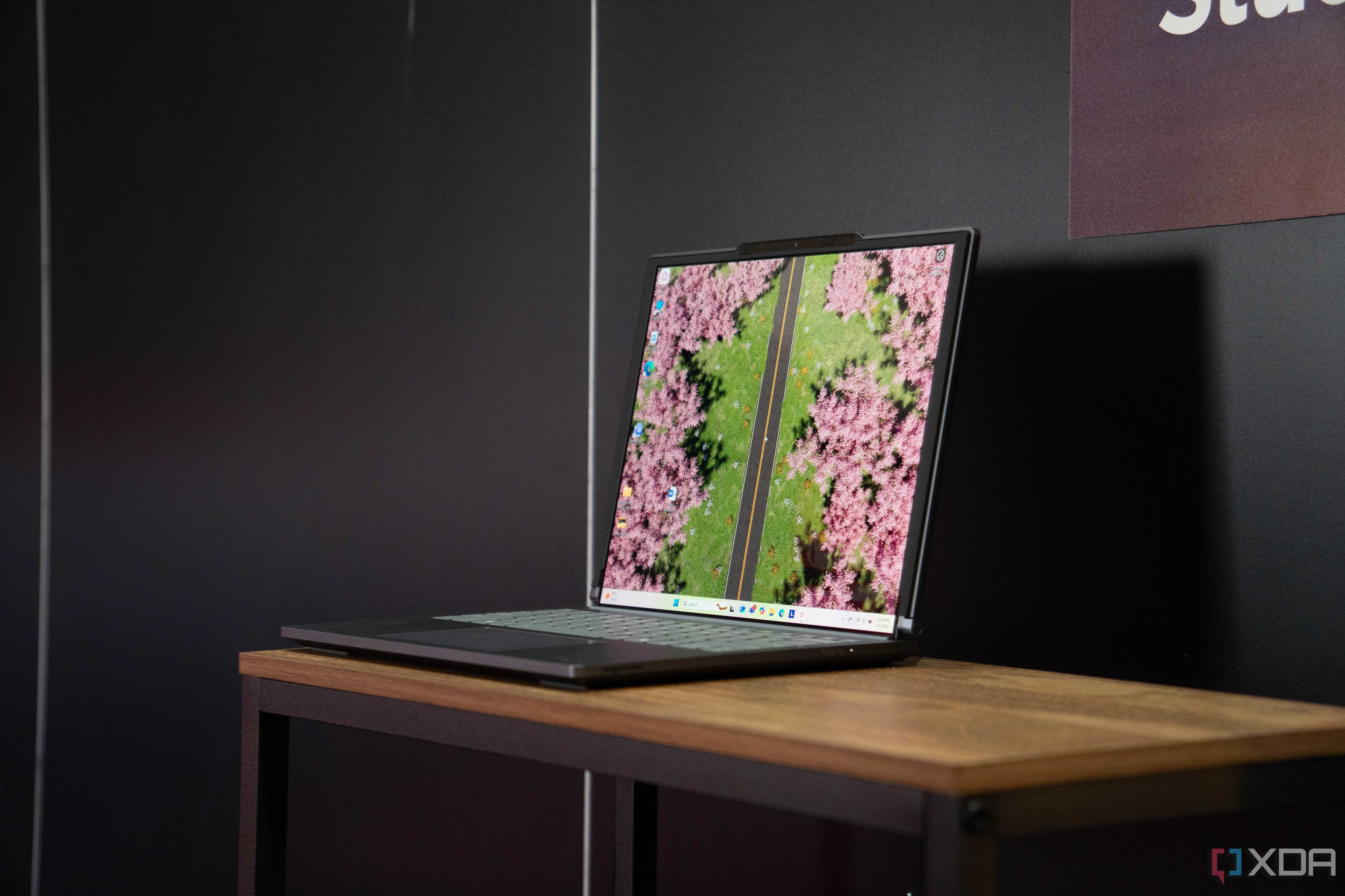 Angled front view of the Lenovo ThinkBook Plus Gen 6 Rollable
